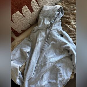 The North Face Light Gray Fleece Hoodie
